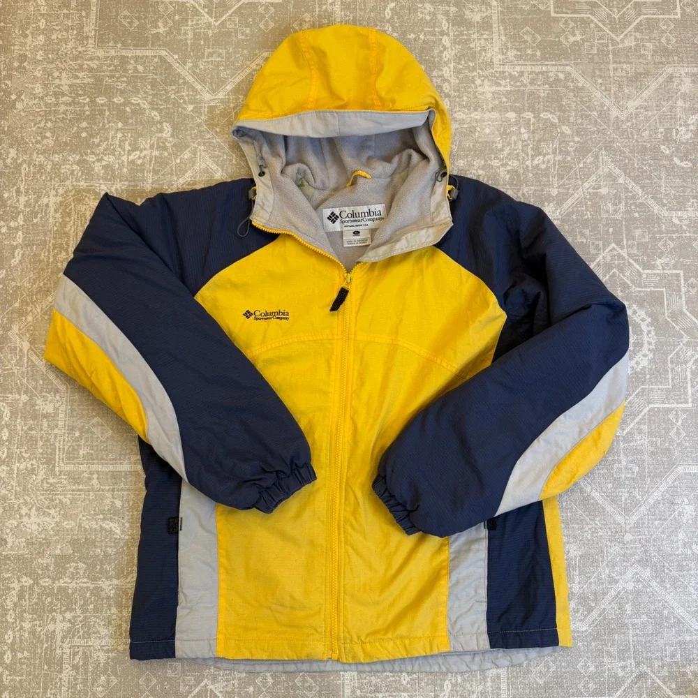 Vintage Columbia Sportswear Womens XL Full Zip Hooded Jacket‎ rare Outdoor